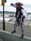 Conwy Pirate Festival Blackbeard frowning