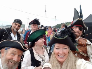 Pirates up to no good at the Conwy Pirate Festival
